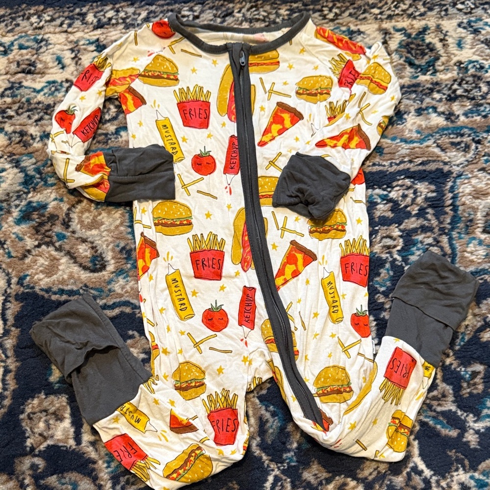 Little Sleepies Fast Foodie Zip Pajamas